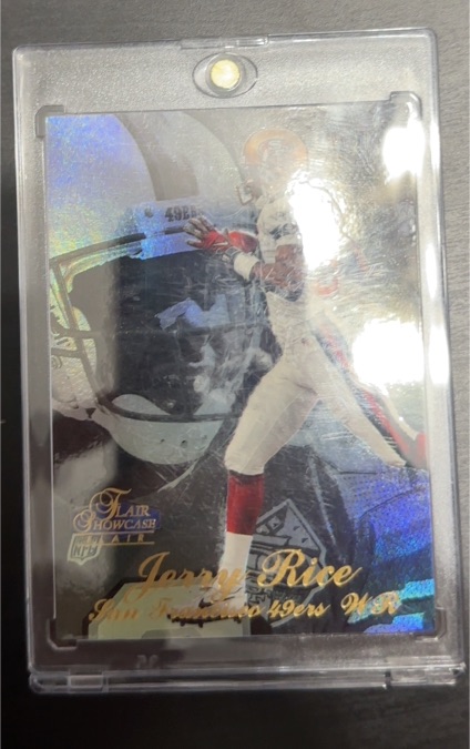 1998 Fleer Flair Showcase Jerry Rice San Francisco 49ers WR — front
