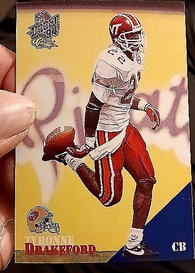 1994 Classic NFL Draft #54 Tyronne Drakeford — front