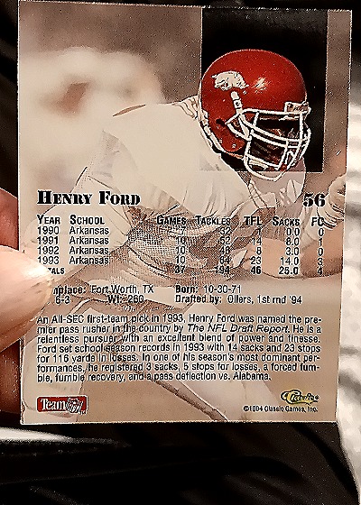1990 Pro Set #36 Henry Ford — back