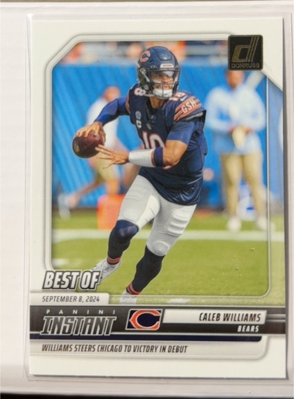 2025 Donruss Best Of Panini Instant #INS-CWS Caleb Williams — front