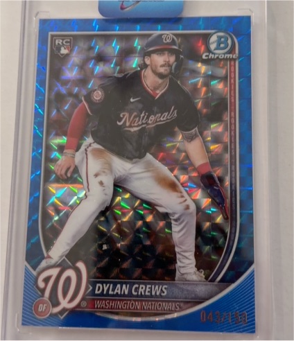 2025 Bowman Chrome #3 Dylan Crews — front