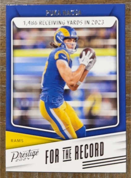 2024 Panini Prestige #FR-PN Puka Nacua For the Record — front