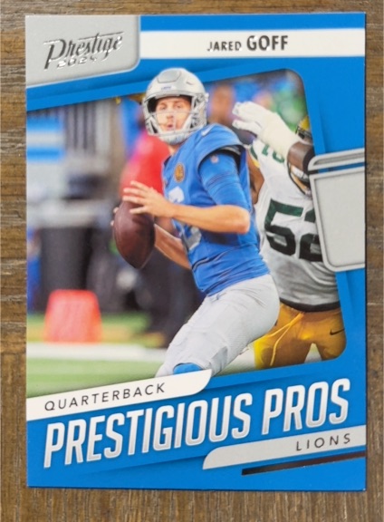 2024 Panini Prestige #PP-JGF Jared Goff Prestigious Pros — front