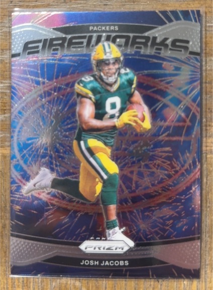 2024 Panini Prizm Fireworks #5 Josh Jacobs — front