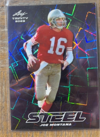 2023 Leaf Trinity Steel Joe Montana — front