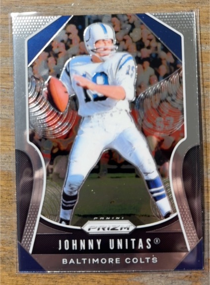 2019 Panini Prizm #150 Johnny Unitas Baltimore Colts — front