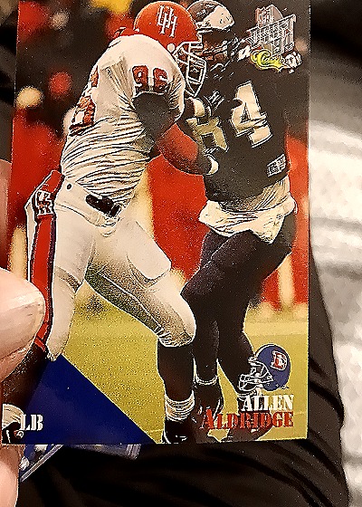1994 Classic NFL Draft #89 Allen Aldridge — front