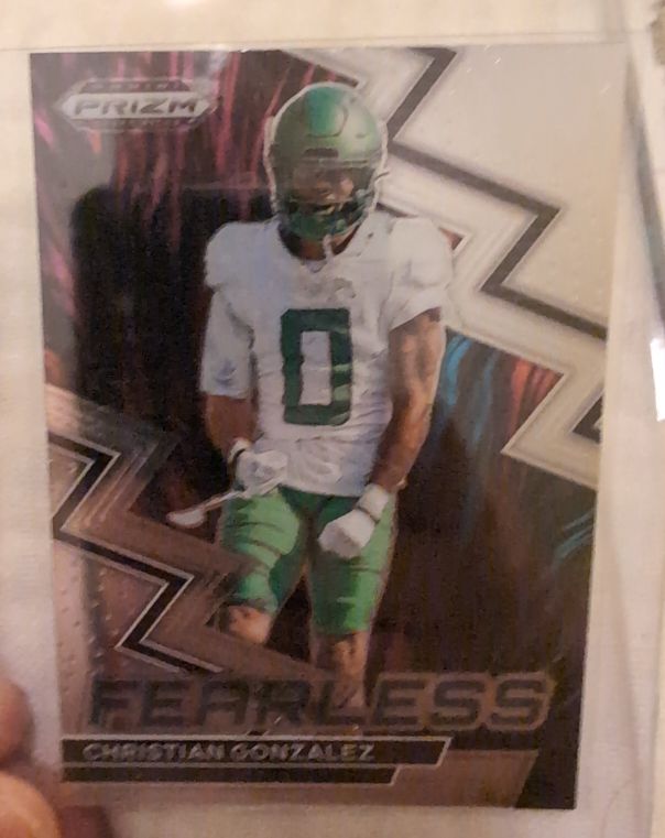 2023 Panini Prizm Draft Picks #F-8 Christian Gonzalez Fearless — front