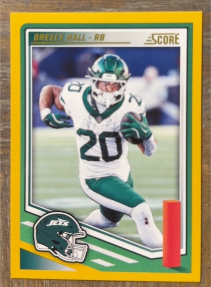 2025 Panini Score #282 Breece Hall — front