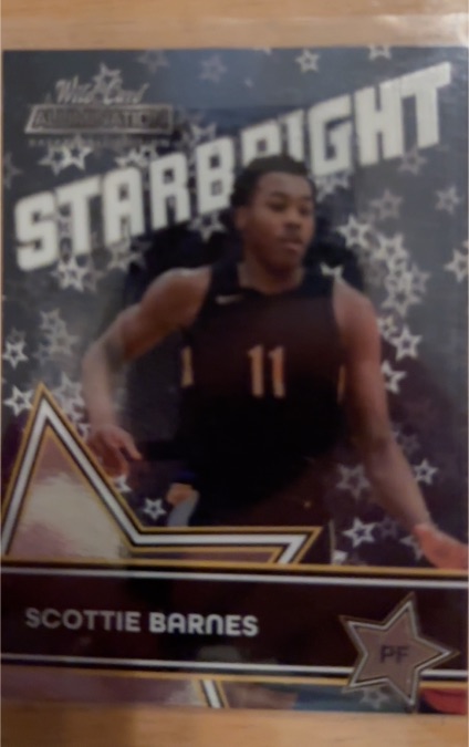 2021-22 Wild Card Alumination #SB-20 Scottie Barnes Starbright — front