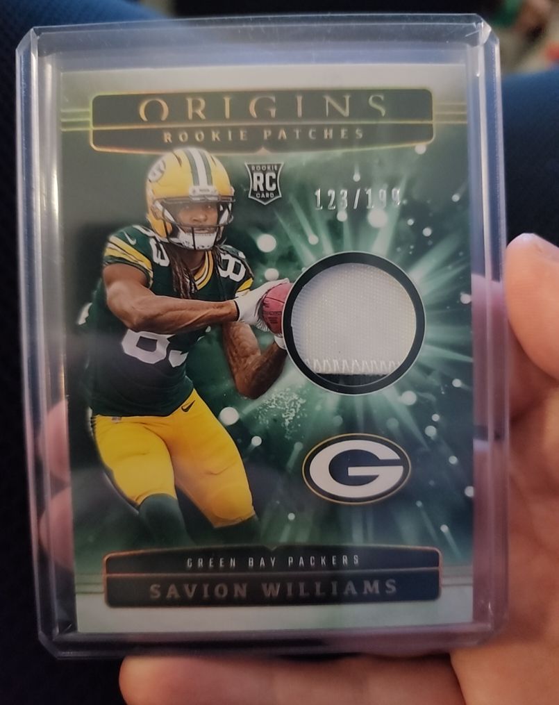 2025 Panini Origins Rookie Patches #RPHSWS Savion Williams — front