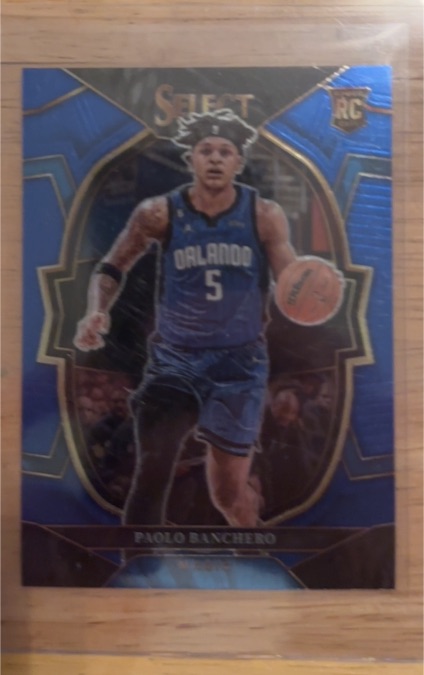 2022-23 Panini Select #72 Paolo Banchero Blue Prizm Rookie — front