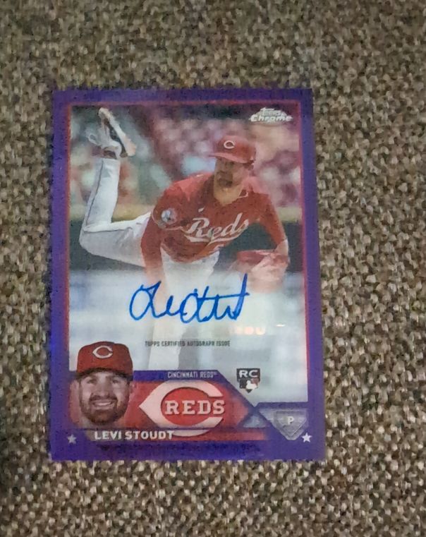 2023 Topps Chrome Update #AC-LS Levi Stoudt — front