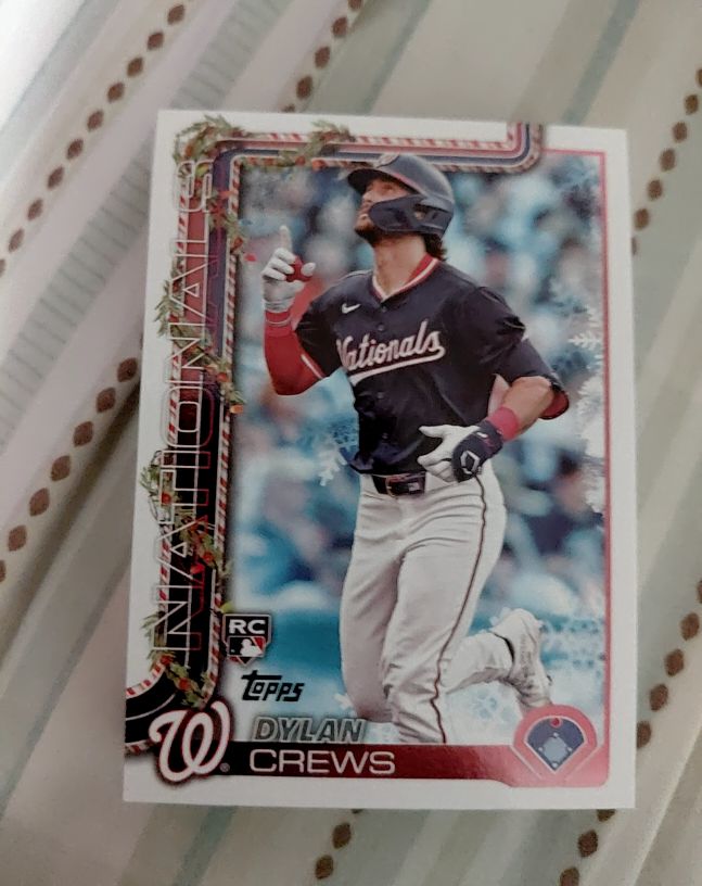 2025 Topps Holiday #H46 Dylan Crews — front