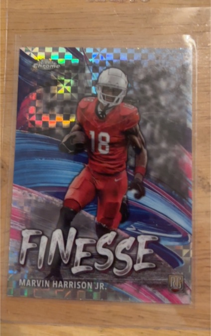 2024 Topps Chrome #F-5 Marvin Harrison Jr. Finesse — front