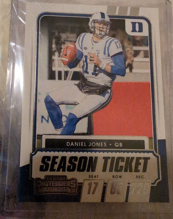 2021 Panini Contenders Draft Picks #20 Daniel Jones — front