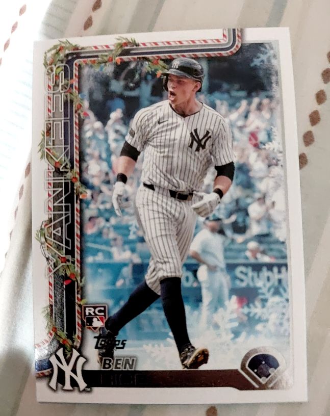 2025 Topps Holiday #H8 Ben Rice — front