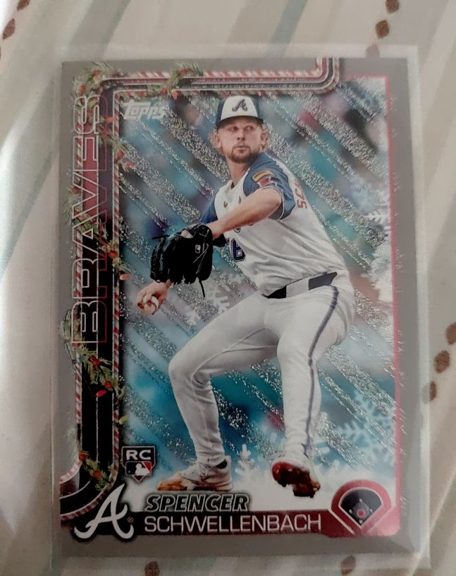 2025 Topps Holiday #H199 Spencer Schwellenbach — front