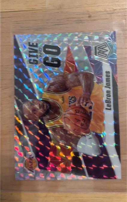 2019-20 Panini Mosaic Give and Go #LeBron James — front
