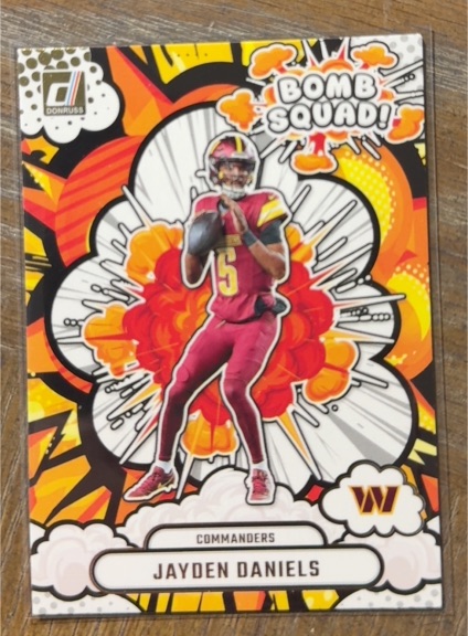 2025 Panini Donruss Bomb Squad #BS-JDS Jayden Daniels — front