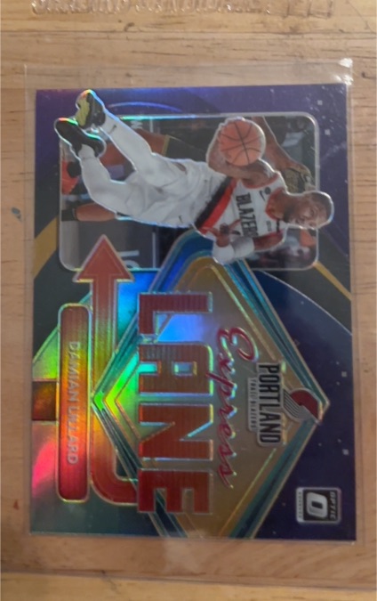 2020-21 Donruss Optic #8 Damian Lillard Express Lane — front