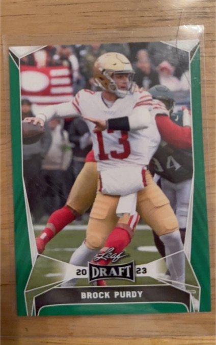 2023 Leaf Draft #19 Brock Purdy — front