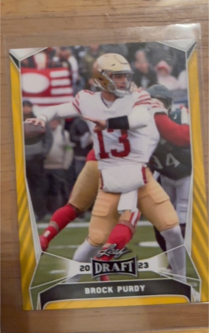 2023 Leaf Draft #19 Brock Purdy — front