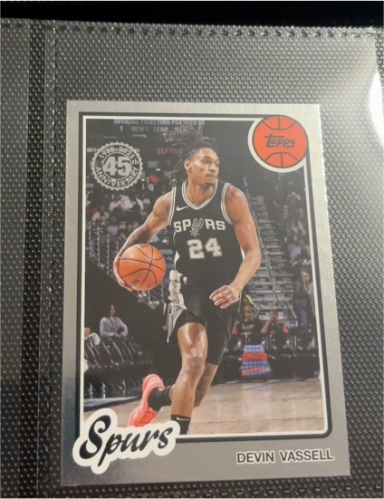 2025-26 Topps Basketball 1980-81 45th Anniversary #80BK-7 Devin Vassell — front