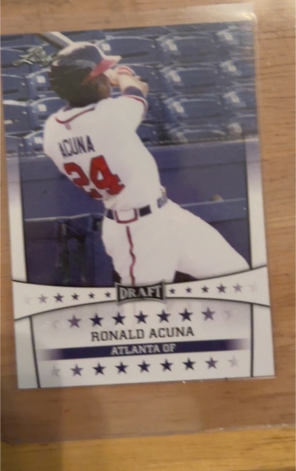 2017 Leaf Draft #34 Ronald Acuna — front
