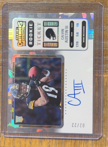 2022 Panini Contenders Football Rookie Ticket #58 Calvin Austin III — front