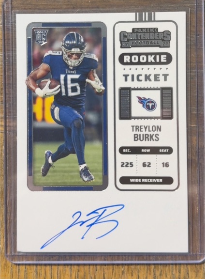 2022 Panini Contenders Rookie Ticket Treylon Burks — front