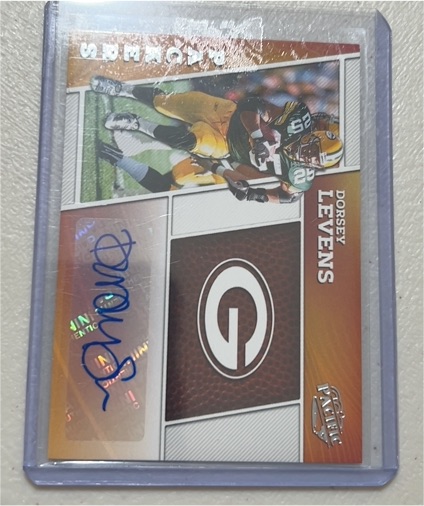 2024 Pacific Encore Football Penmanship Auto Dorsey Levens — front