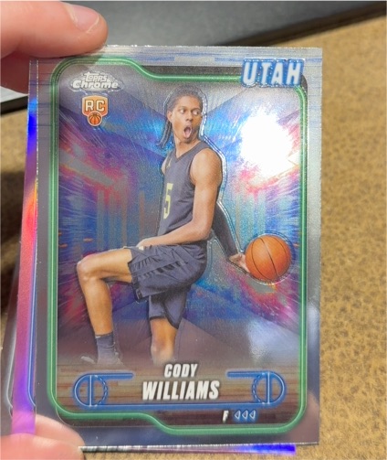 2024-25 Topps Chrome #160 Cody Williams — front
