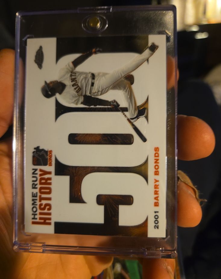 2001 Topps Home Run History #100 Barry Bonds — front