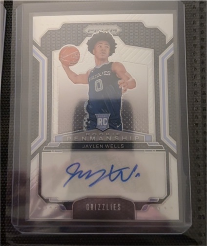 2024-25 Panini Prizm Rookie Penmanship #RPE-JAY Jaylen Wells — front