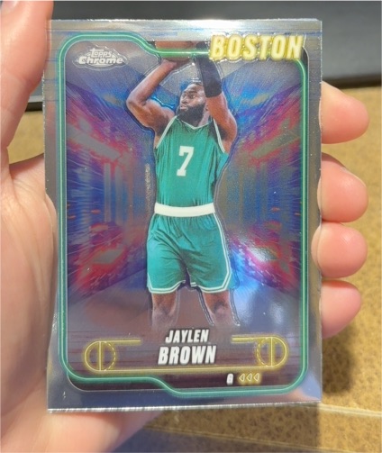 2024-25 Topps Chrome #28 Jaylen Brown — front