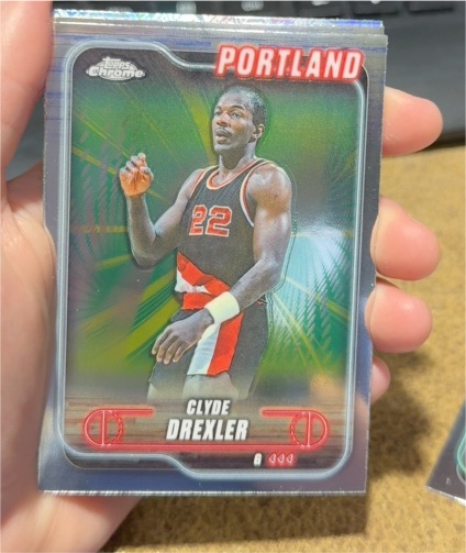 2024-25 Topps Chrome #30 Clyde Drexler — front