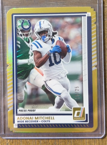 2025 Donruss #17 Adonai Mitchell — front