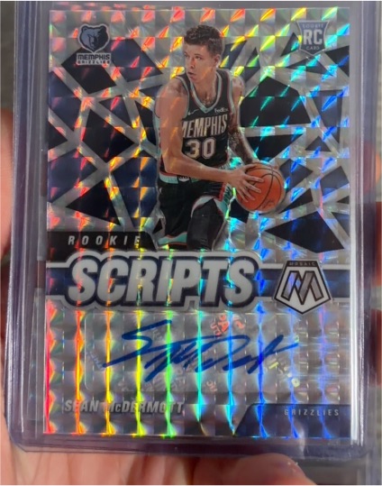 2020-21 Panini Mosaic Rookie Scripts #RS-SMD Saan McDermott — front
