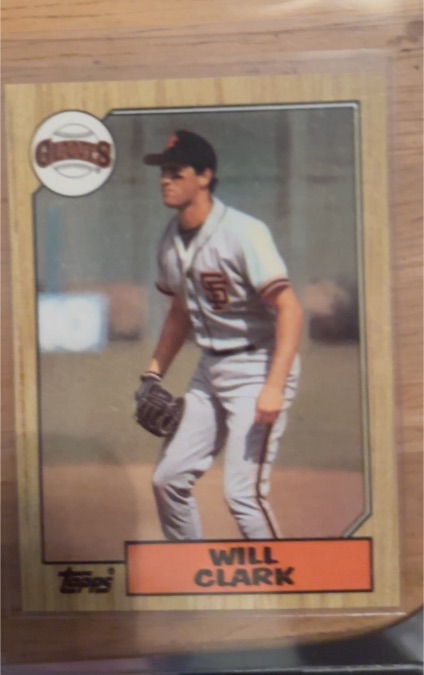 1987 Topps #420 Will Clark — front