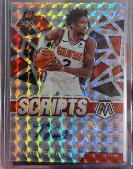 2020-21 Panini Mosaic Scripts #SC-LGA Langston Galloway — front
