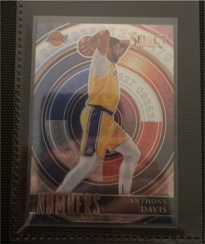2020-21 Panini Select #27 Anthony Davis Numbers — front