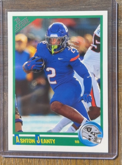 2025 Panini Score #1 Ashton Jeanty Anniversary Rookie — front