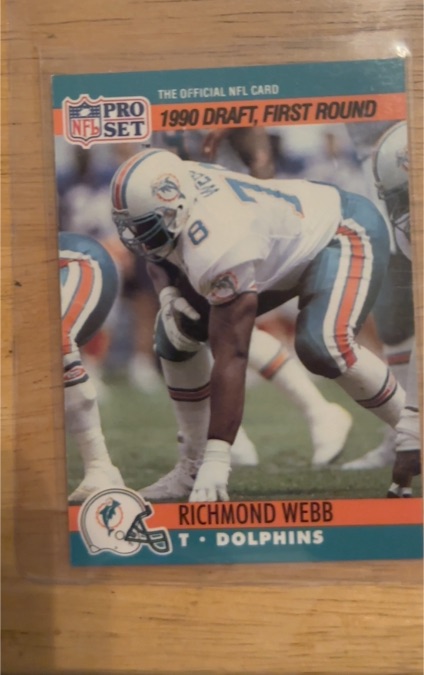 1990 Pro Set #677 Richmond Webb — front