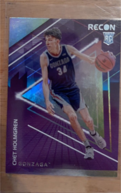2022 Panini Chronicles Draft Picks Recon #1 Chet Holmgren RC Gonzaga Bulldogs — front