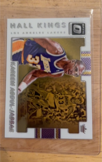 2017-18 Panini Donruss Optic Hall Kings #1 Kareem Abdul-Jabbar — front