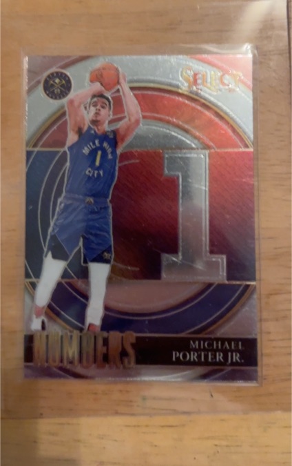 2021-22 Panini Select #24 Michael Porter Jr. Numbers — front