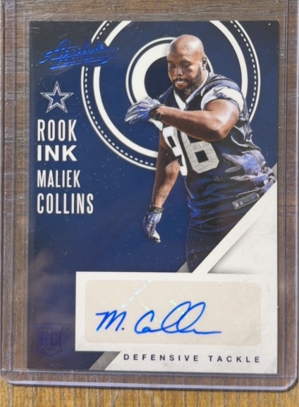 2016 Panini Absolute #37 Maliek Collins Rook Ink — front