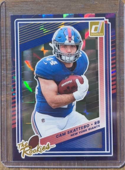 2025 Donruss #19 Cam Skattebo The Rookies New York Giants — front