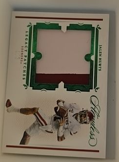 2021 Panini Flawless Collegiate Legacy Patches Jalen Hurts — front